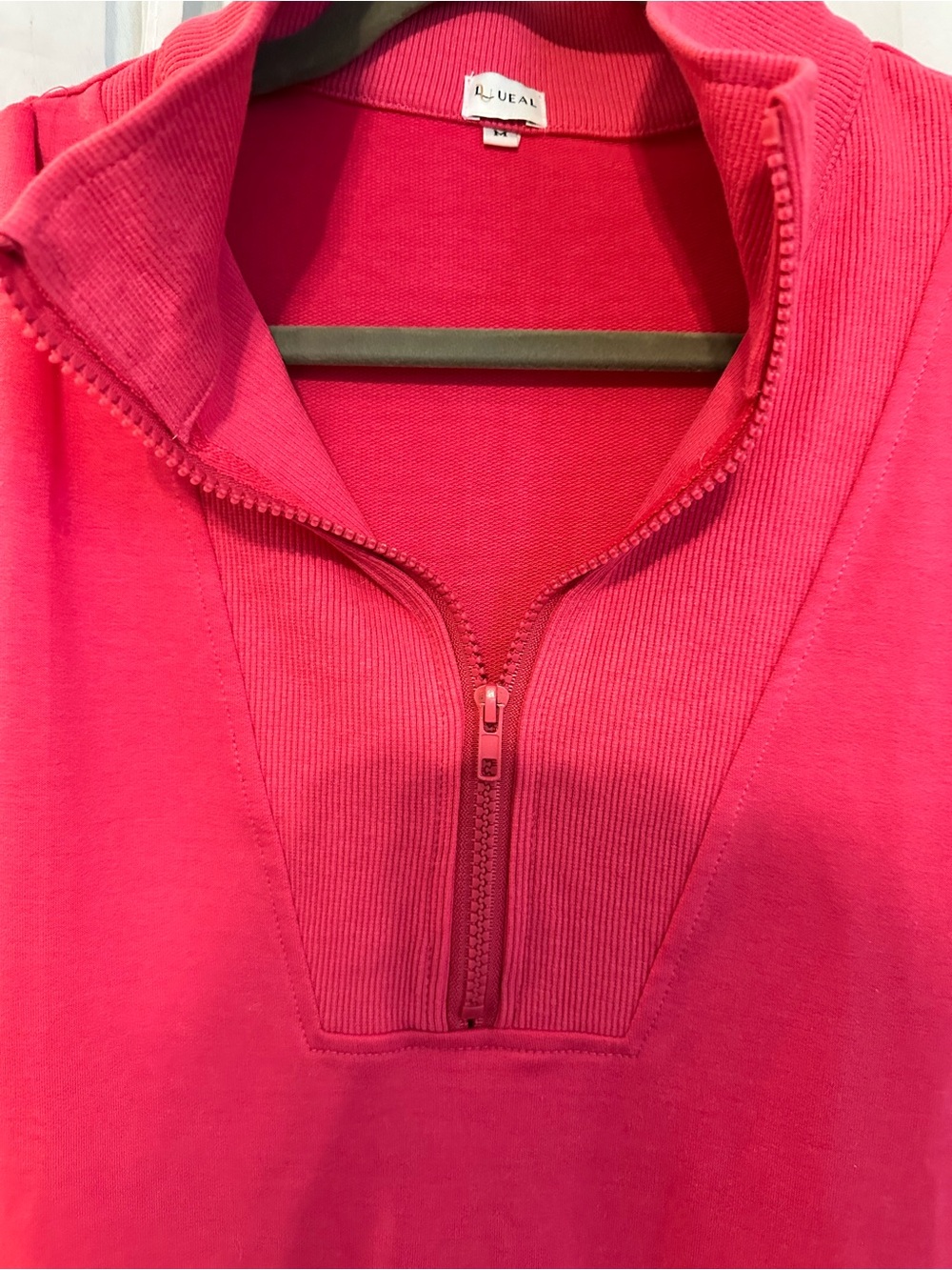 Amazon Women's Shirt Dress - Vibrant Pink with Front Zipper NWOT - Picture 7 of 15